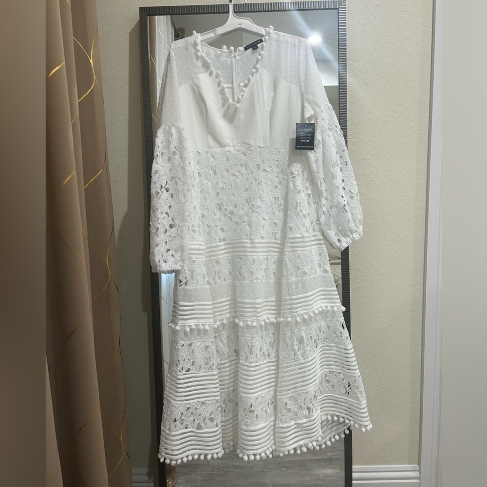 Boston Proper Crochet Dress